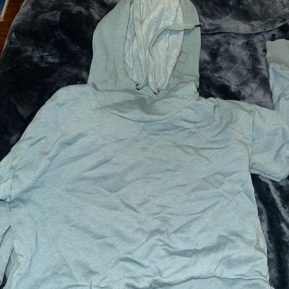 Women’s Light Blue Hoodie Sweater